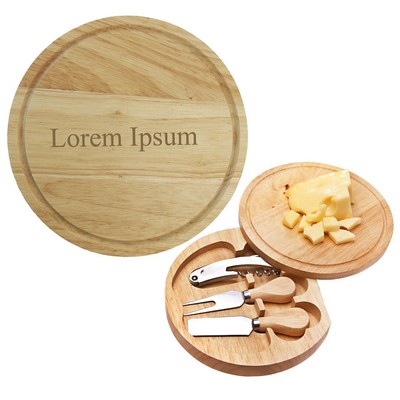 Round Wine & Cheese Swing-Out Set