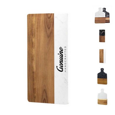 Wood and Marble Charcuterie Carving Board
