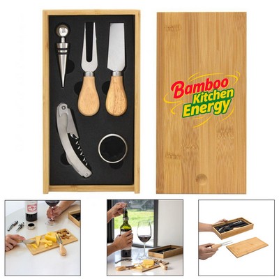 5 Piece Tranquessa Wine and Cheese Board Set