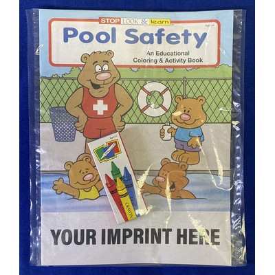 Pool Safety Coloring Book Fun Pack