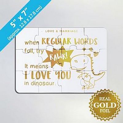 12 Piece Retail Quality Foil Puzzle