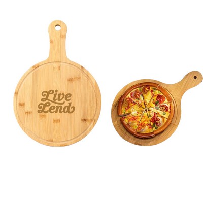10" Bamboo Pizza Cutting Board