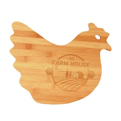Bamboo Hen Shape Cutting Board